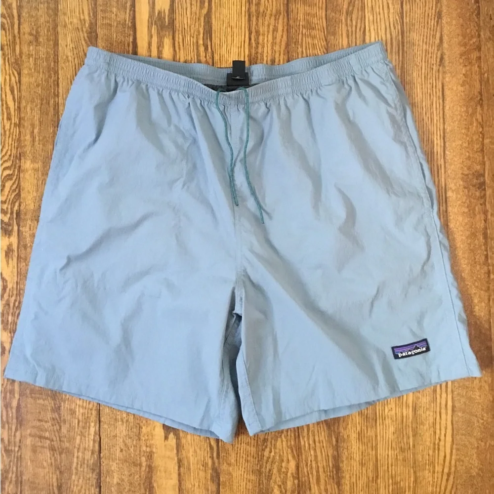Patagonia Baggies Swim Shorts Trunks Mesh Lined Bluish Gray